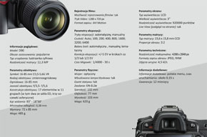 Reklama aparatu NIKON D90, format A4 - tył - projekt na zaliczenie. 