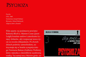 Reklama płyty DVD z filmem PSYCHOZA - projekt na zaliczenie. 